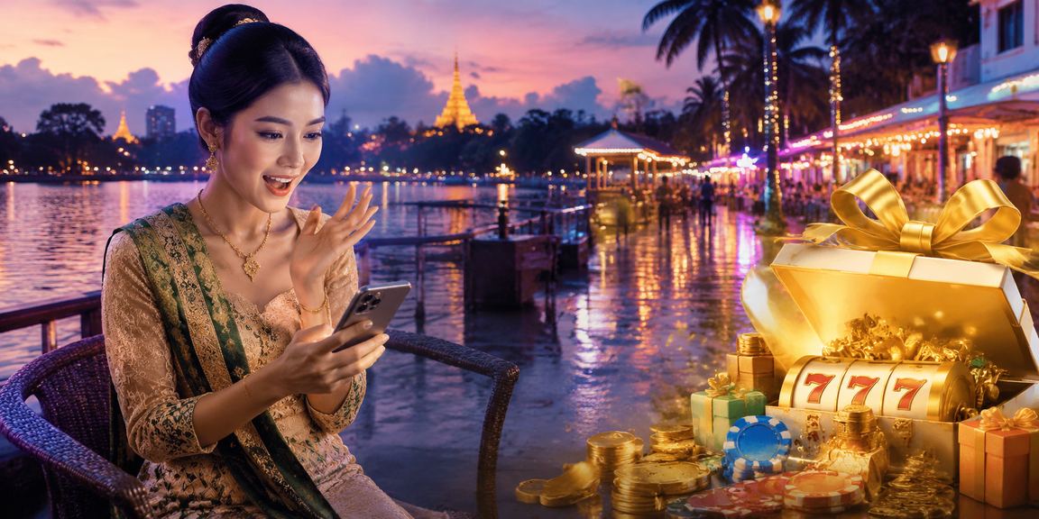 ရန်ကုန်အင်းလေးကန်တွင် ဖုန်းအားဖြင့် ကစားနေသူများ
